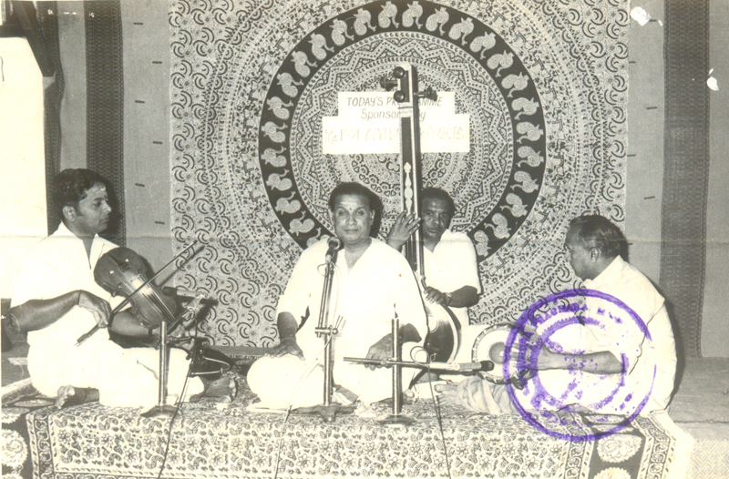Vocal-Trichur Ramachandran, Violin-Kanchana V Subbarathnam, Mridangam-AV Anand